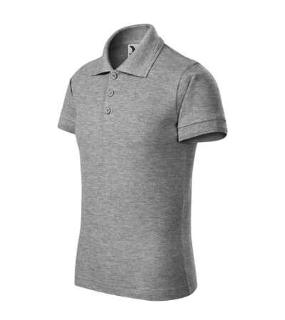 Pique Polociemnoszary melanż