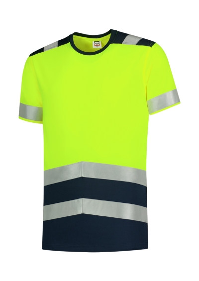T-Shirt High Vis Bicolorfluorescencyjny żółty