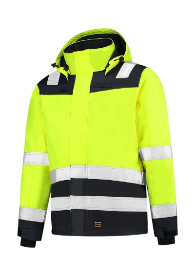 Midi Parka High Vis Bicolorfluorescencyjny żółty