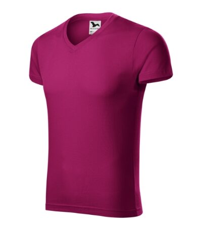 Slim Fit V-neckfuchsia red