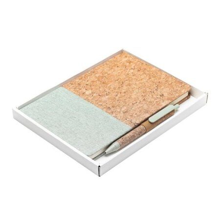 Zestaw z notesem Blanes, zielony