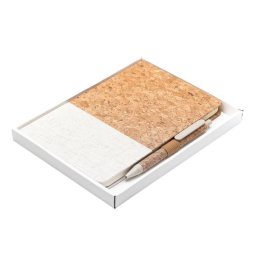 Zestaw z notesem Blanes, biały