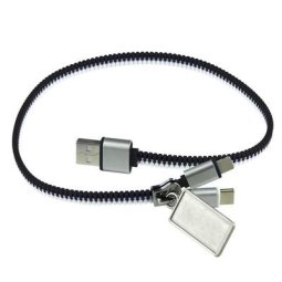 Kabel do ładowania "zamek błyskawiczny"