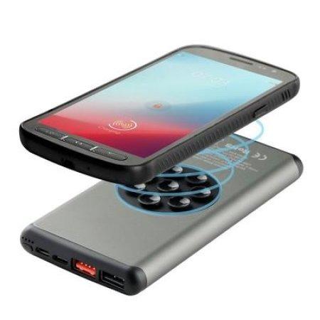 Bezprzewodowy power bank 10000 mAh Mauro Conti z przyssawkami, ładowarka bezprzewodowa 10W - obrazek 6